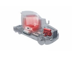 This diagram shows an installed Webasto Air Top 2000 STC air heater and Thermo Top Evo coolant heater on a tractor. Both heaters are designed to improve uptime and reduce operating costs. This diagram shows an installed Webasto Air Top 2000 STC air heater and Thermo Top Evo coolant heater on a tractor. Both heaters are designed to improve uptime and reduce operating costs.