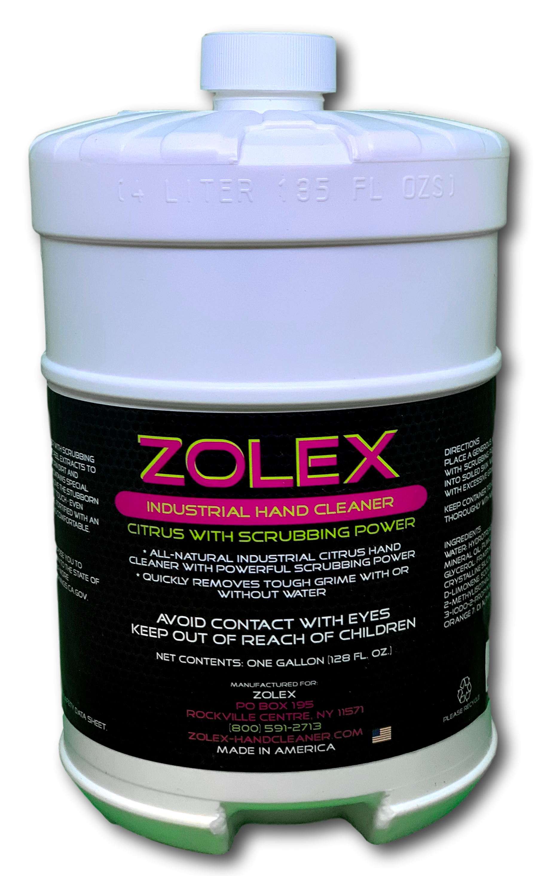 Zolex Industrial Handcleaner Citrus With Scrubbers