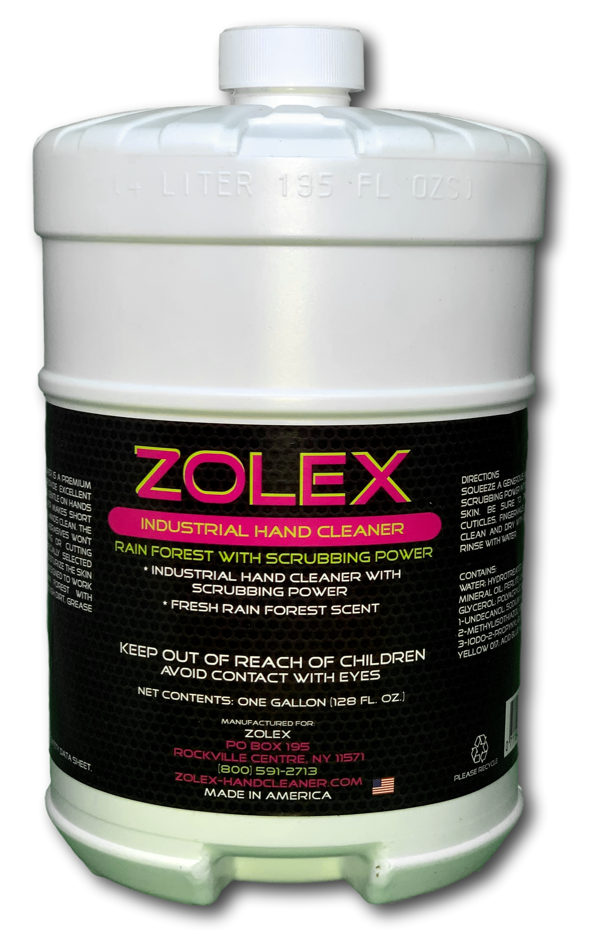 Zolex Industrial Handcleaner Rain Forest With Scrubbers