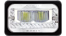4” by 6” Heated LED Headlight Chrome High Beam, No. 34132 4” by 6” Heated LED Headlight Chrome High Beam, No. 34132