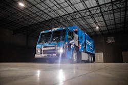 Mack Trucks delivered its Mack LR Electric demonstration model to Republic Services to begin in-service trials in the demanding refuse segment. Mack Trucks delivered its Mack LR Electric demonstration model to Republic Services to begin in-service trials in the demanding refuse segment.