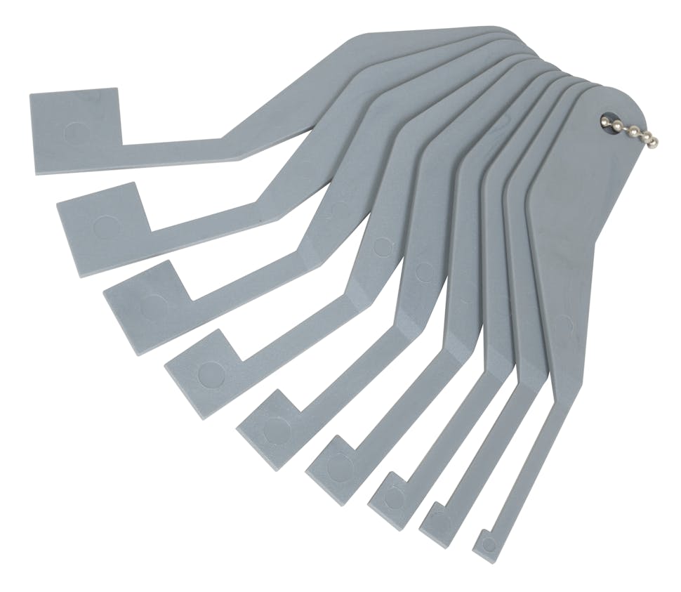 Truck Brake Lining Gauge Set, No. 83400 Fleet Maintenance