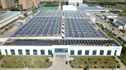 Eaton’s Vehicle Group site in Jining, China, installed a solar roof to generate electricity for the facility.