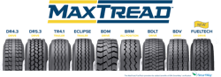 Max Tread Full Lineup W Logo