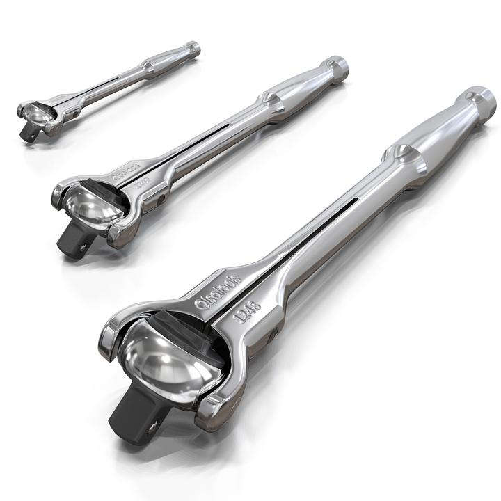 3pc Swivel Head Ratchet Set Fleet Maintenance