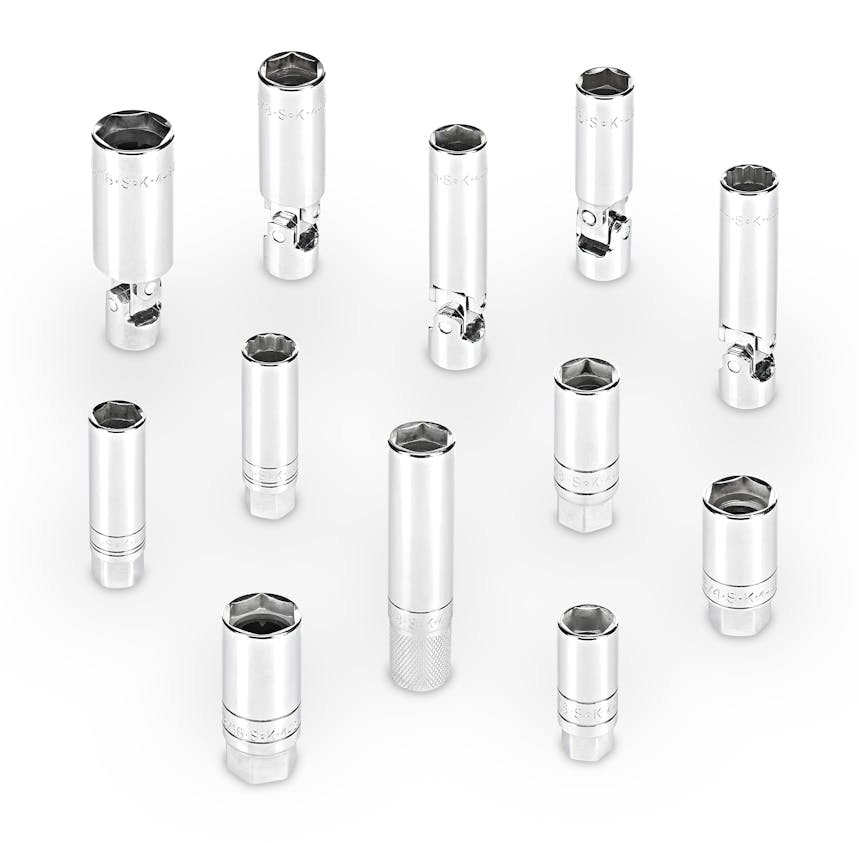 12pc Spark Plug Socket Set Fleet Maintenance