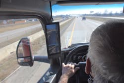 The optional Digital Vision System provides drivers enhanced, camera-enabled vision around the truck. The optional Digital Vision System provides drivers enhanced, camera-enabled vision around the truck.