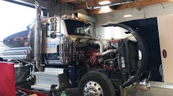 Until recently, the fleet was maintained and repaired by four company technicians in a single bay shop and with a service truck.