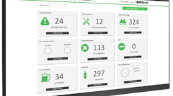 With its new dashboard, TripVision Uptime provides a high-level overview of issues affecting the health, safety, or performance status of fleet vehicles.