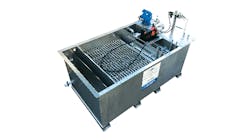 The Oil Skimmers multi-stage oil water separator features process controls and capabilities to 'knock out' excessive amounts of oil during the oil-water separation process. This oil-water separator design has been dubbed the Triple Action Knock-Out (TAKO). The Oil Skimmers multi-stage oil water separator features process controls and capabilities to 'knock out' excessive amounts of oil during the oil-water separation process. This oil-water separator design has been dubbed the Triple Action Knock-Out (TAKO).