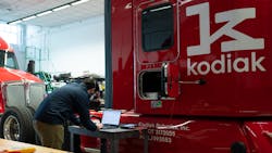 'To some extent, not a lot is going to change other than the requirement and the standard that trucks need to be maintained to. Generally speaking, 90% of what you’re working on, on the truck, is the same. The biggest changes are going to come from some new components,' said Dan Goff, head of policy for Kodiak Robotics. 'To some extent, not a lot is going to change other than the requirement and the standard that trucks need to be maintained to. Generally speaking, 90% of what you’re working on, on the truck, is the same. The biggest changes are going to come from some new components,' said Dan Goff, head of policy for Kodiak Robotics.
