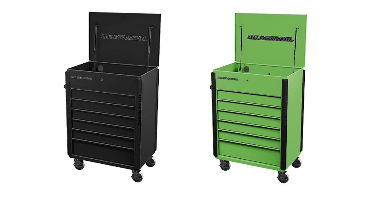 U.S. General 34" 6Drawer Full Bank Service Carts Fleet Maintenance