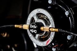 The AirBoxOne smart trailer system from Drōv Technologies incorporates 15 different sensors on a trailer, including those for wheel-end monitoring and automated tire inflation/deflation. The AirBoxOne smart trailer system from Drōv Technologies incorporates 15 different sensors on a trailer, including those for wheel-end monitoring and automated tire inflation/deflation.