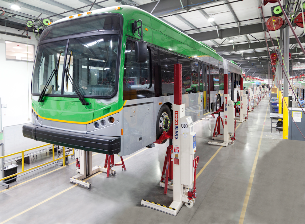 Getting access underneath EVs to change out modular battery packs and other components is a chief design priority for a new generation of shop vehicle lifts. Getting access underneath EVs to change out modular battery packs and other components is a chief design priority for a new generation of shop vehicle lifts.