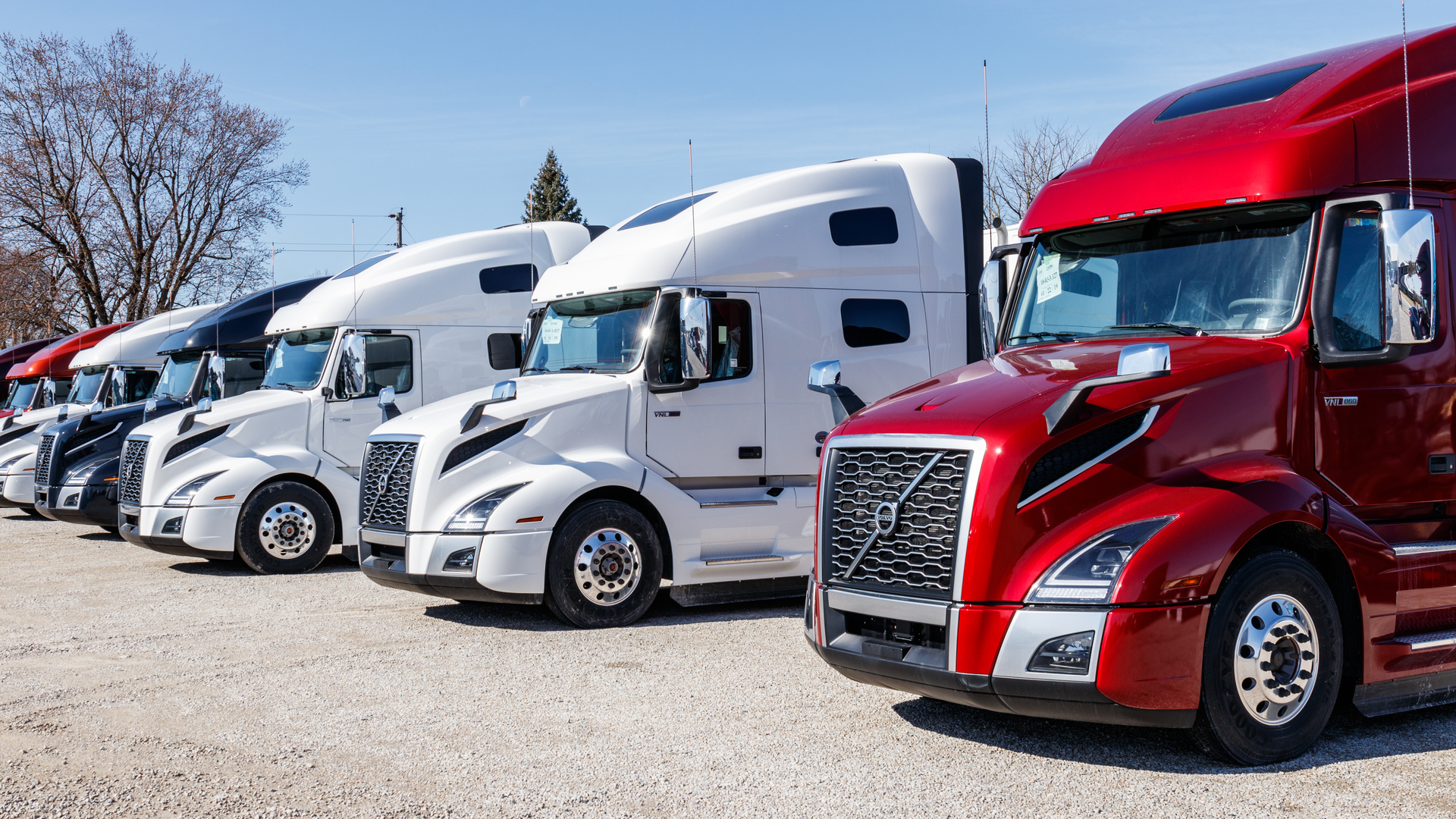 Semi Truck Volvo Fleet Jonathan Weiss Dreamstime 61112af15dbea