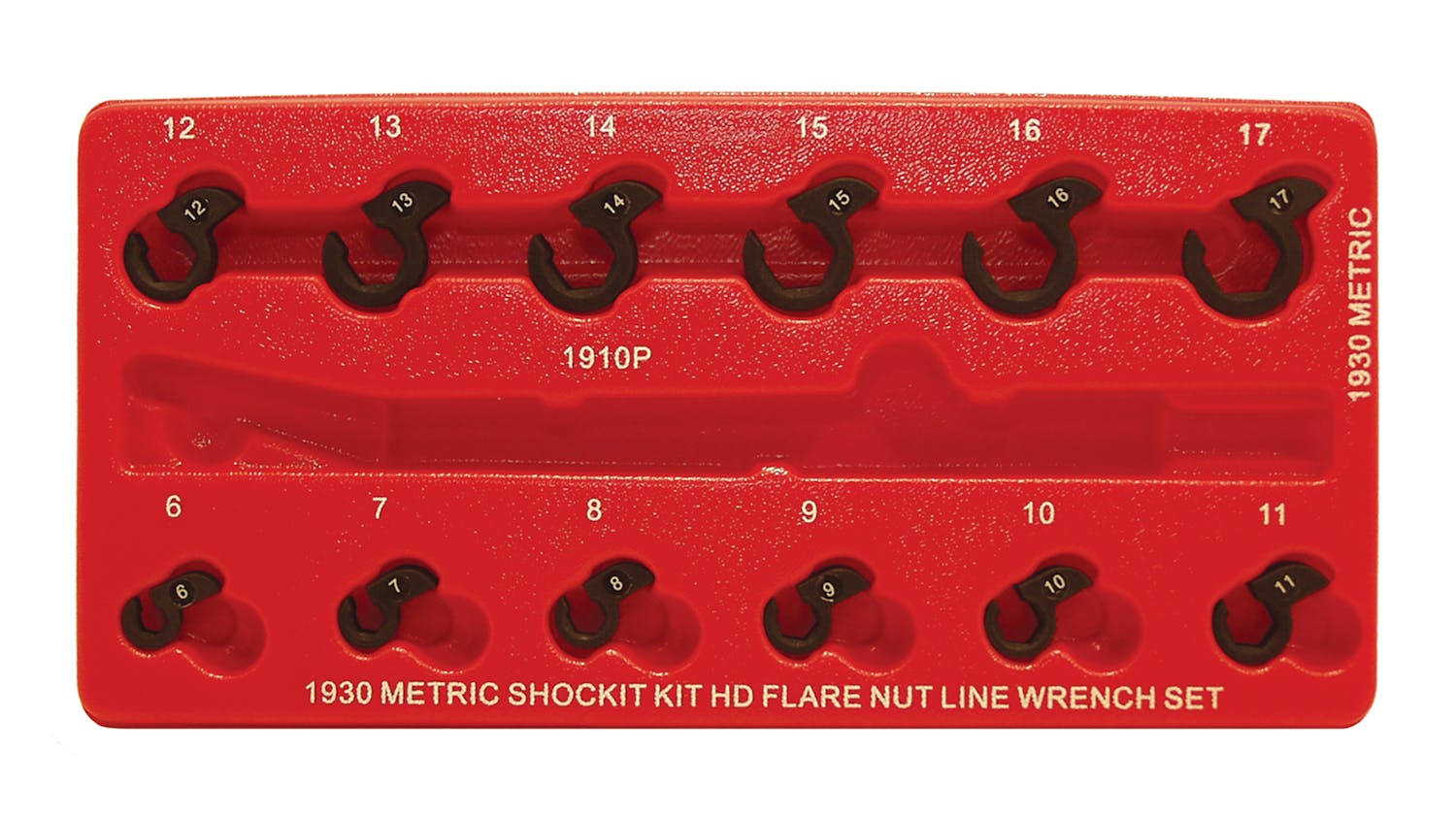 12pc Metric Shockit Line Wrench Set, No. LT1930 Fleet Maintenance