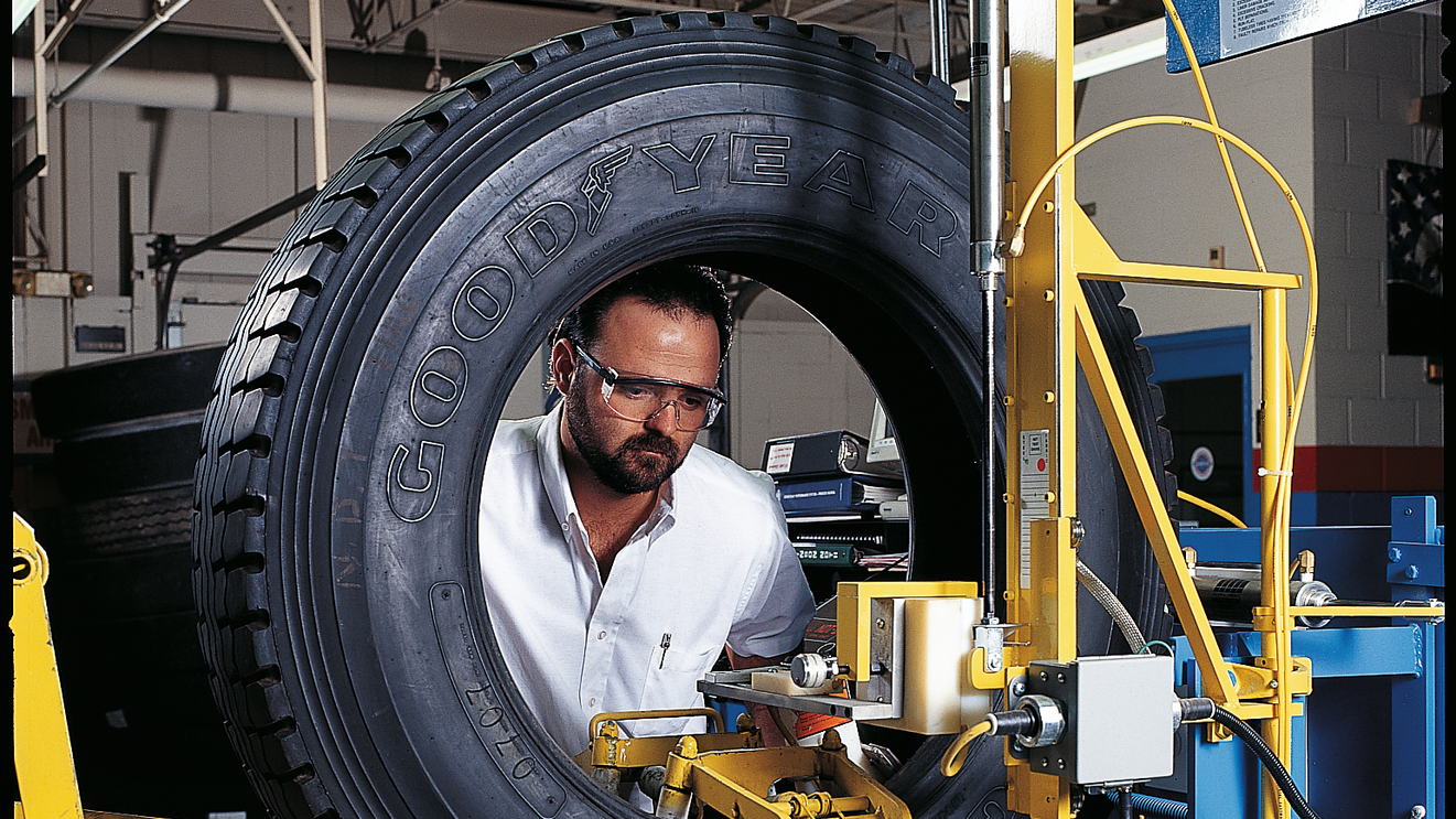 Goodyear tire maintenance technologies monitor conditions like tire pressure, temperature, and tread wear and alert fleets to the irregularities that cause roadside breakdowns.