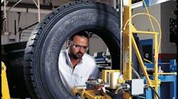 Goodyear tire maintenance technologies monitor conditions like tire pressure, temperature, and tread wear and alert fleets to the irregularities that cause roadside breakdowns.