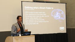 Rob Phillips, founder and CEO of Phillips Connect, discusses smart trailer technology at TMC. Rob Phillips, founder and CEO of Phillips Connect, discusses smart trailer technology at TMC.