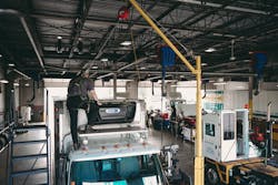 Sunrise Transport's technicians perform transport refrigeration unit (TRU) maintenance to ensure trailers are ready to store the perishable produce distributed by parent company Four Seasons Produce. Sunrise Transport's technicians perform transport refrigeration unit (TRU) maintenance to ensure trailers are ready to store the perishable produce distributed by parent company Four Seasons Produce.