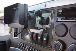 A Flex Panel in the dash B-panel of the truck gives TEMs the ability to mount body controllers. A Flex Panel in the dash B-panel of the truck gives TEMs the ability to mount body controllers.