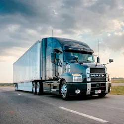 The Mack Anthem sleeper model