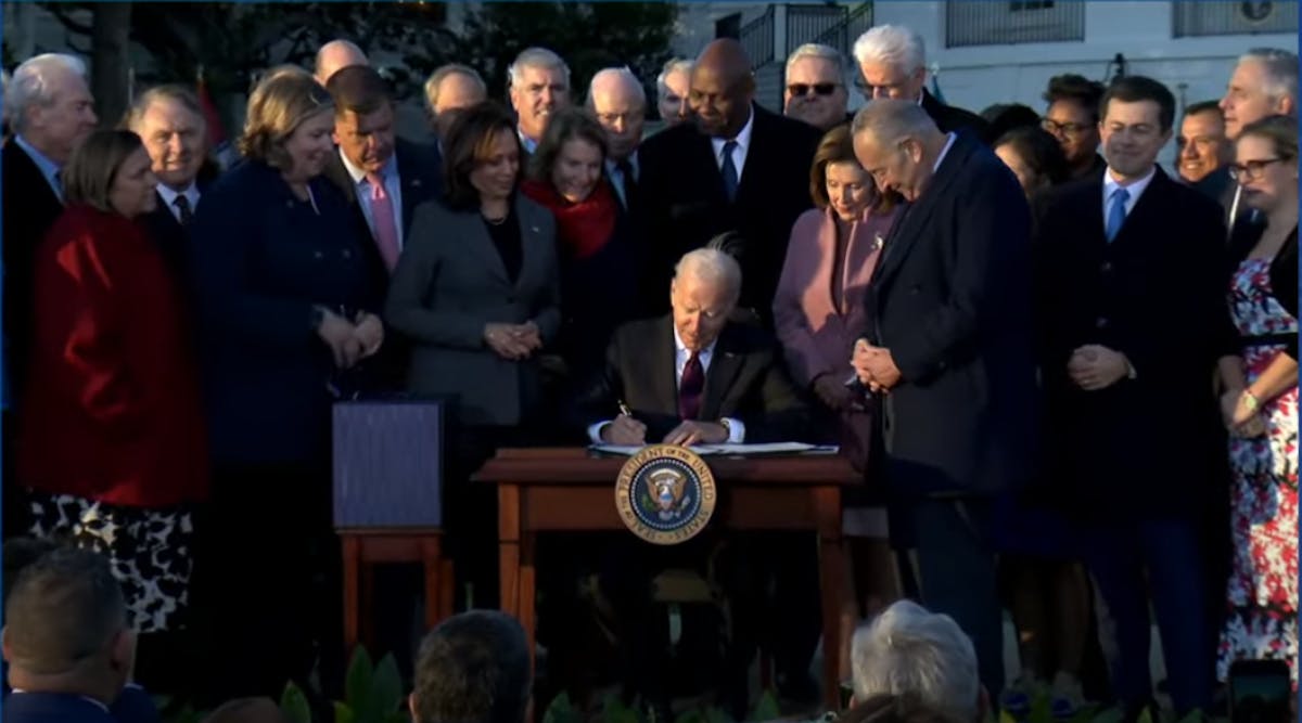 Biden Infrastructure Bill Signing