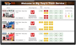 The Quick Tread Heavy-Duty provides data that provide a clear look at a fleet&apos;s tire status.