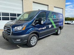 National Grid recently took delivery of a preproduction low-roof E-Transit cargo van that it will test on regular home meter-reading routes to ensure it can perform the same operations now performed by the company’s gas-powered vehicles. National Grid recently took delivery of a preproduction low-roof E-Transit cargo van that it will test on regular home meter-reading routes to ensure it can perform the same operations now performed by the company’s gas-powered vehicles.