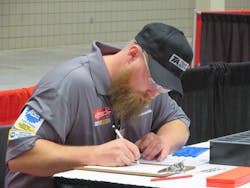 Scott Davidson, ASE Master Technician at TravelCenters of America facility in De Forest, Wisconsin. Scott Davidson, ASE Master Technician at TravelCenters of America facility in De Forest, Wisconsin.