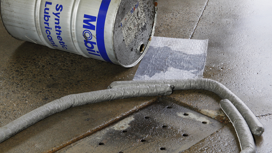 Adequately block off drains in the event of a spill to prevent further contamination.