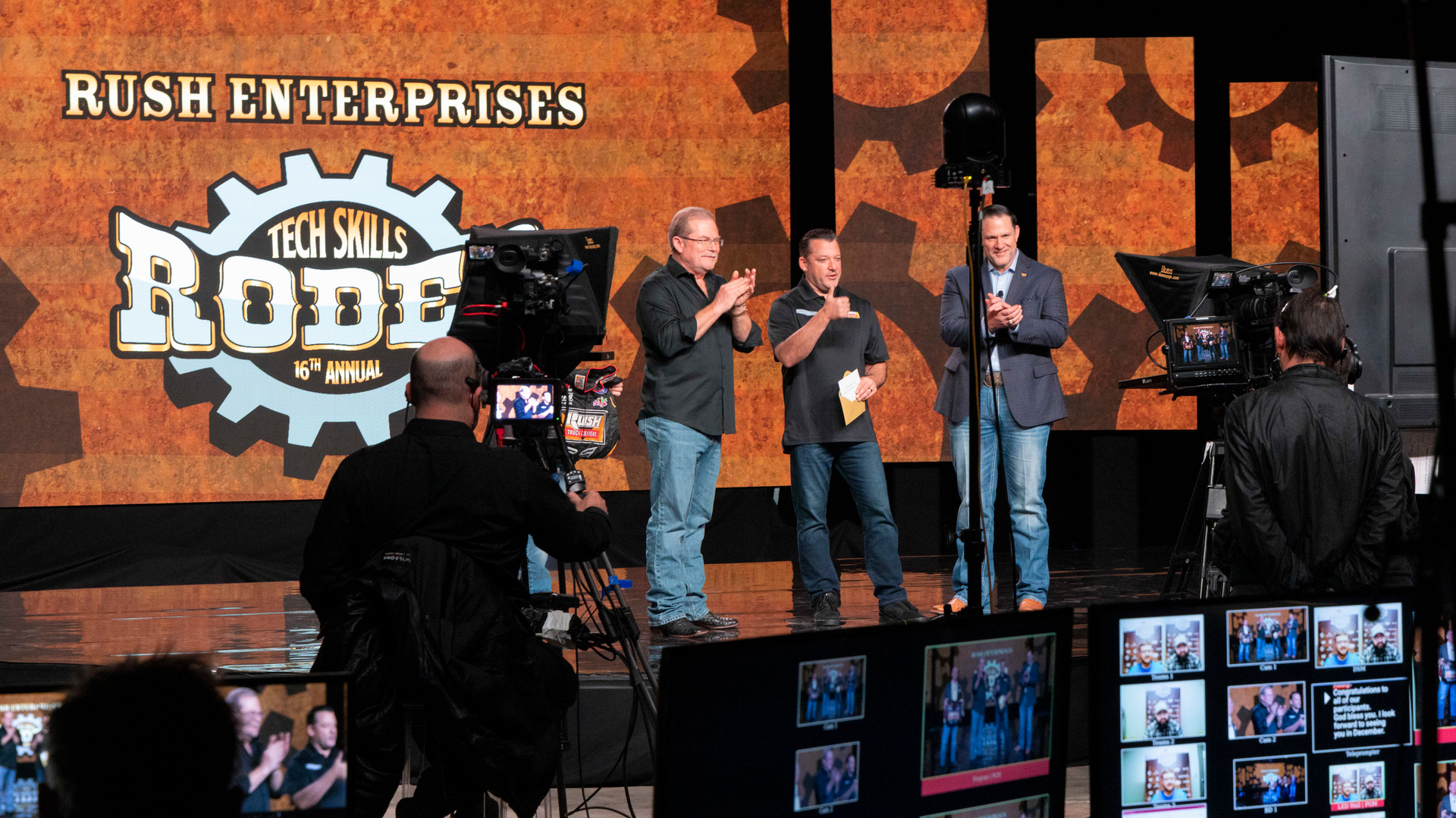 The most prestigious award of the event, the All-Around Tech Skills Rodeo Champion, was presented by Rusty Rush, chairman, CEO, and president, alongside NASCAR Hall of Famer Tony Stewart.