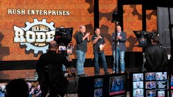 The most prestigious award of the event, the All-Around Tech Skills Rodeo Champion, was presented by Rusty Rush, chairman, CEO, and president, alongside NASCAR Hall of Famer Tony Stewart. The most prestigious award of the event, the All-Around Tech Skills Rodeo Champion, was presented by Rusty Rush, chairman, CEO, and president, alongside NASCAR Hall of Famer Tony Stewart.