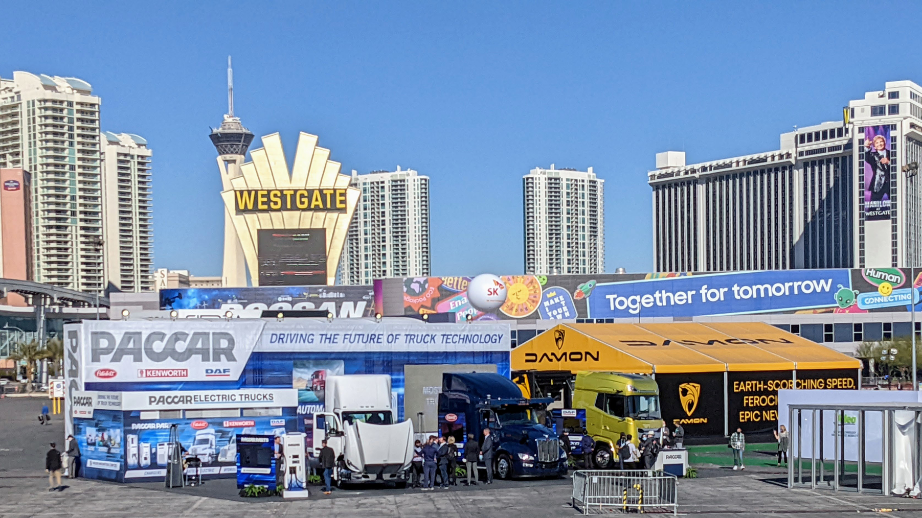 Paccar display at CES 2022