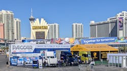 Paccar display at CES 2022 Paccar display at CES 2022