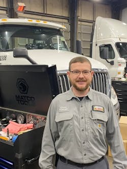 Chris Purcell, service technician, Rush Truck Centers—Atlanta, placed first in the Medium-Duty Division, International, as well as being named Grand Champion of the Medium-Duty Division. In the end, Purcell was named All-Around Grand Champion of the 2021 Rush Skills Tech Rodeo. Chris Purcell, service technician, Rush Truck Centers—Atlanta, placed first in the Medium-Duty Division, International, as well as being named Grand Champion of the Medium-Duty Division. In the end, Purcell was named All-Around Grand Champion of the 2021 Rush Skills Tech Rodeo.