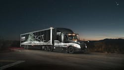 Navistar has partnered with TuSimple to run autonomous trucks. Navistar has partnered with TuSimple to run autonomous trucks.