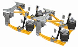 The Neway ADZ drive axle air ride suspension offers better stability for off-road applications and cuts overall weight by up to 250 lbs. The Neway ADZ drive axle air ride suspension offers better stability for off-road applications and cuts overall weight by up to 250 lbs.