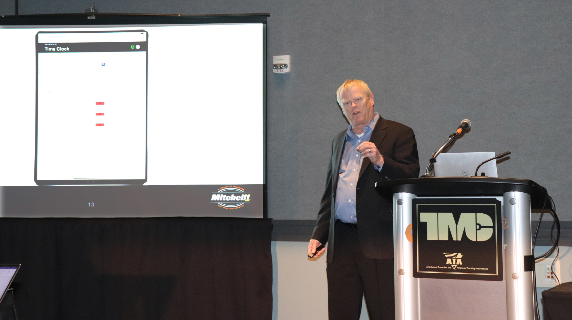 Ben Johnson, director of product management at Mitchell 1, presented the Mitchell 1 updates during the TMC 2022 Annual Meeting.