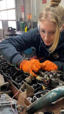 Missy Albin, International Truck and IC Bus master certified technician, Taylor and Lloyd Inc. Missy Albin, International Truck and IC Bus master certified technician, Taylor and Lloyd Inc.