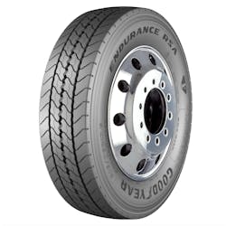 The 17.5' all-position Endurance RSA ULT (215/75R17.5 size) is Goodyear's first product developed for electric vehicles and will be available in Q2. The 17.5' all-position Endurance RSA ULT (215/75R17.5 size) is Goodyear's first product developed for electric vehicles and will be available in Q2.