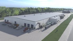 A rendering of the $45 million, 105,000 sq.-ft. Test Building addition to Kenworth&rsquo;s Class 8 truck assembly plant in Chillicothe, Ohio.