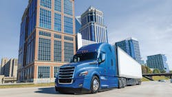 Since its model introduction in 2007, the Freightliner Cascadia’s fuel efficiency has improved nearly 35%, according to DTNA. Since its model introduction in 2007, the Freightliner Cascadia’s fuel efficiency has improved nearly 35%, according to DTNA.