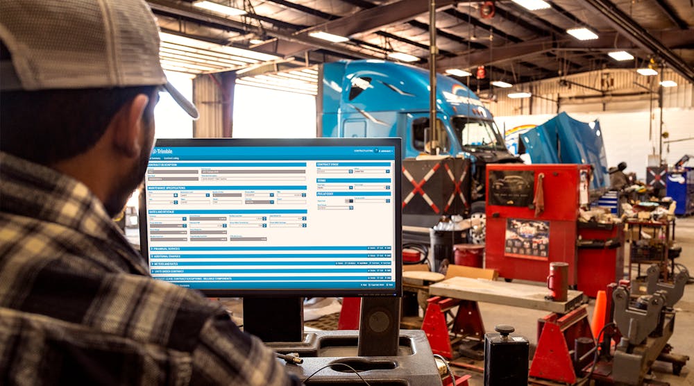 Repairs can be scheduled within Trimble&rsquo;s TMT to ensure trucks are fixed in a timely manner.