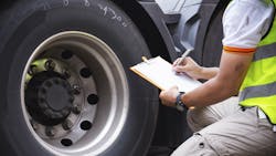 Like the inflation pressure, you can’t just check the tread depth on one tire. At a minimum, they should be checked across the axle in steer, drive, and trailer positions. Ideally, all the tread depths are recorded in each of the major grooves. Like the inflation pressure, you can’t just check the tread depth on one tire. At a minimum, they should be checked across the axle in steer, drive, and trailer positions. Ideally, all the tread depths are recorded in each of the major grooves.