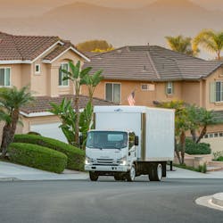 Low cab-forward trucks are also finding their way onto last-mile fleets. Reasons include their enhanced visibility and maneuverability, as well as the ability to configure a larger body onto a smaller footprint. Low cab-forward trucks are also finding their way onto last-mile fleets. Reasons include their enhanced visibility and maneuverability, as well as the ability to configure a larger body onto a smaller footprint.