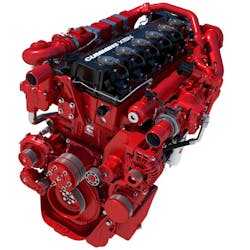 The near-zero emission X15N natural gas engine will offer ratings up to 500 horsepower and 1,850 lb.-ft. of torque when hauling 80,000-lb. loads or more. The near-zero emission X15N natural gas engine will offer ratings up to 500 horsepower and 1,850 lb.-ft. of torque when hauling 80,000-lb. loads or more.