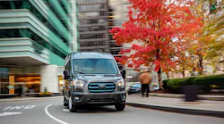 Ford Pro’s E-Transit is gaining popularity on urban routes. With no engine oil to change or transmission fluid to flush, scheduled maintenance generally includes tire rotations, cabin air filters, and brake fluid changes.