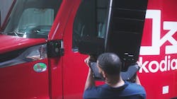 Kodiak's SensorPods take the place of sideview mirrors and are connected by three bolts and three connector cables. Kodiak's SensorPods take the place of sideview mirrors and are connected by three bolts and three connector cables.