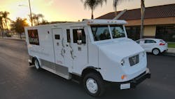 Xos battery-electric step vans are being used by various fleets ranging from FedEx Ground operators to Loomis cash-in-transit vehicles. Xos battery-electric step vans are being used by various fleets ranging from FedEx Ground operators to Loomis cash-in-transit vehicles.